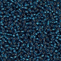 Kásagyöngy - Miyuki - 11/0 -  DYED SILVER LINED BLUE ZIRCON - 1425