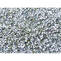 Kásagyöngy - Miyuki - 15/0 - WHITE OPAQUE VITRAIL MATTED - 55129 (4559)