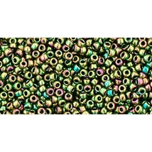  Toho kásagyöngy - 15/0 - Higher-Metallic Iris - Olivine - 508