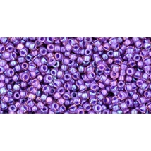 Toho kásagyöngy - 15/0 - Inside-Color Rainbow Rosaline/Opaque Purple-Lined - 928