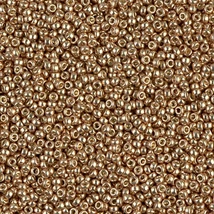 Miyuki kásagyöngy - 15/0 - DURACOAT GALVANIZED CHAMPAGNE - 4204 - Tartós bevonattal! 