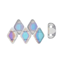 Gemduo™ gyöngy - 8x5mm - Crystal AB - X00030