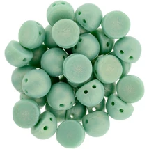 2-LYUKÚ CABOCHON - 7 MM - Sueded Gold Turquoise - S6C63130