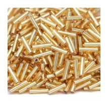 Miyuki szalma gyöngy - BUGLE - 6mm - S/L GOLD - 062