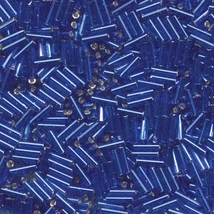 Miyuki szalma gyöngy - BUGLE - 6mm - S/L DARK SAPPHIRE - 048