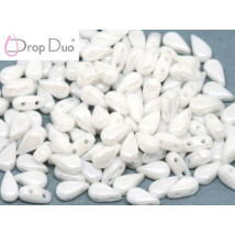 DropDuo - 3 X 6 MM - CHALK WHITE SHIMMER - 00030/20600