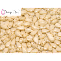 DropDuo - 3 X 6 MM - CHALK WHITE CHAMPAGNE LUSTER - 00030/14413