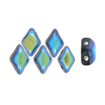Mini GemDuo - 6x4mm - Jet AB - x23980