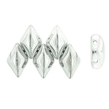 Gemduo gyöngy - 8x5mm - Silver - 27000CR