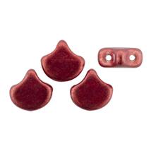 Ginko - 7,5x7,5mm - Sueded Gold Samba Red - 08A07