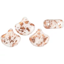 Ginko - 7,5x7,5mm - Copper Splash - White - 94412WH