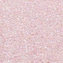 Miyuki kásagyöngy - 8/0 - Matted Transp Pale Pink AB  - 0155FR