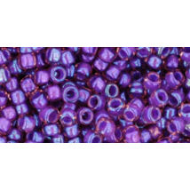 Toho kásagyöngy - 8/0 - Inside-Color Rainbow Rosaline/Opaque Purple-Lined - 928