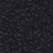 4 X 7 MM MATTED BLACK- LONG MAGATAMA - 401F