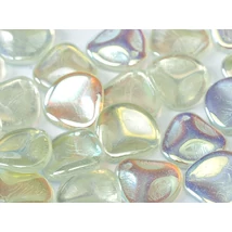 Petal gyöngy - 14x13mm - CRYSTAL GREEN RAINBOW - 98539