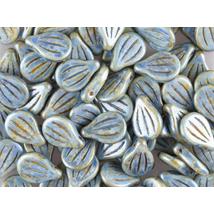PRECIOSA - pip -  9x14mm - ALABASTER BLUE PICASSO - 65325