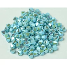 PRECIOSA MC Bicone - 4mm - TURQUOISE 2X AB - 63030-20000