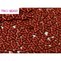 4mm LAVA RED, Tri-Beads
