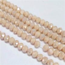Üveggyöngy - 3x2mm - Csillogó keksz - fánk alakú csiszolt