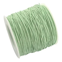 Textil zsinór- 1mm - Halvány menta színben