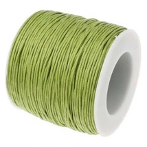 Textil zsinór - 1mm - Zöld színben