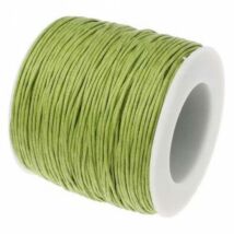 Textil zsinór - 1mm - Zöld színben