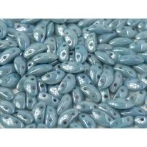 MOBYDUO® - 3x8mm - CHALK WHITE BABY BLUE LUSTER - 03000/14464