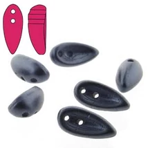 Chilli gyöngy- cseh préselt kétlyukú- montana kék -11x4mm