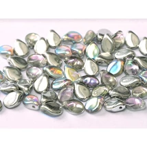 Pip Beads 5 x 7 mm Crystal Silver Rainbow - 95100
