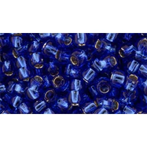 Toho kásagyöngy - 8/0 - Silver - Lined Sapphire - 35