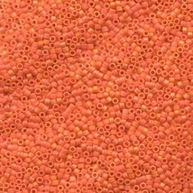 Delica - Miyuki - 11/0 - OPAQUE ORANGE AB MATTED - 0872