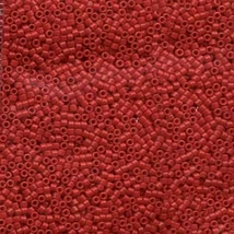 Miyuki Delica - 11/0 - Black Matted Opaque Maroon Matted Dyed - 0796