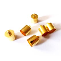 Gyöngysapka - ragszthatós - 8x12mm - arany színben