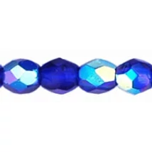 Cseh Csiszolt gyöngy - 3mm - Dk Sapphire AB - X30080