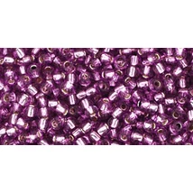 Toho kásagyöngy - 11/0 - Silver - Lined - Lt - Grape - 2219