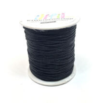 Textil zsinór - Fekete színben - 1 tekercs