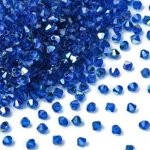Preciosa® Crystal gyöngy, Capri Blue, 3mm