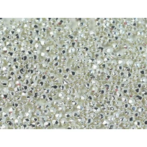 Cseh csiszolt gyöngy - 2mm - CRYSTAL SILVER PLATED - 00030/31000