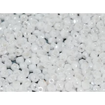 Csiszolt gyöngy - 3mm - CHALK WHITE SHIMMER - 21402