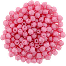 Csiszolt gyöngy- 3mm- Pearl Shine - Pink