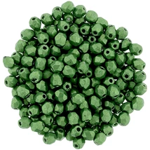 Cseh Csiszolt Gyöngy - 3 mm - Saturated Metallic Kale - 77059CR