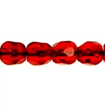 Csiszolt gyöngy - 3mm - Siam Ruby - 90090