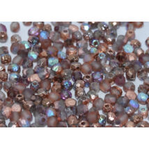 Csiszolt gyöngy - 3mm - Crystal Etched Copper Rainbow - 98583