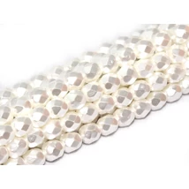 Cseh Csiszolt - 3mm - BRIGHT WHITE - 70400
