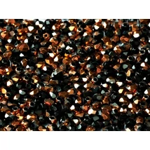 Cseh csiszolt üveggyöngy - 3mm - Jet Sunset - 23980/27100