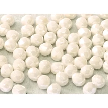 Cseh Csiszolt - 4mm - CHALK WHITE SHIMMER - 21402