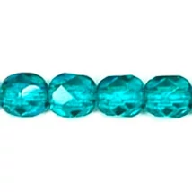 Csiszolt gyöngy - 4mm - Teal - 60230