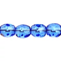Csiszolt gyöngy - 4mm - Sapphire - 30040