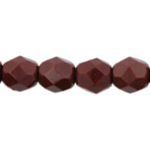 Cseh Csiszolt gyöngy - 4mm - Opaque Cocoa Brown - 13510
