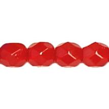 Csiszolt gyöngy - 4mm - Opal Red - 91250